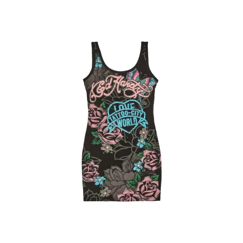 Ed Hardy Черные Женские Слиплатья