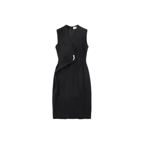 Lanvin Черные Женские Платья без Рукавов
