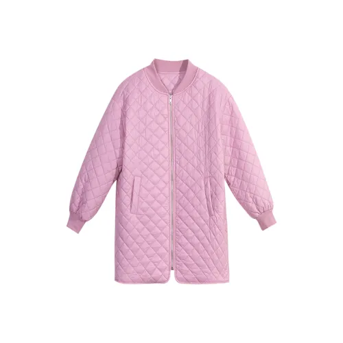 Wbwq Хлопковый пуховик женский светло-фиолетовый