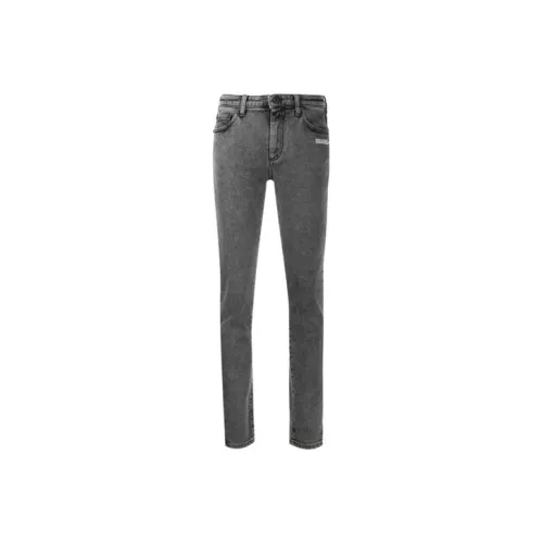 Off Белый SS21 Серый Женские Джинсы