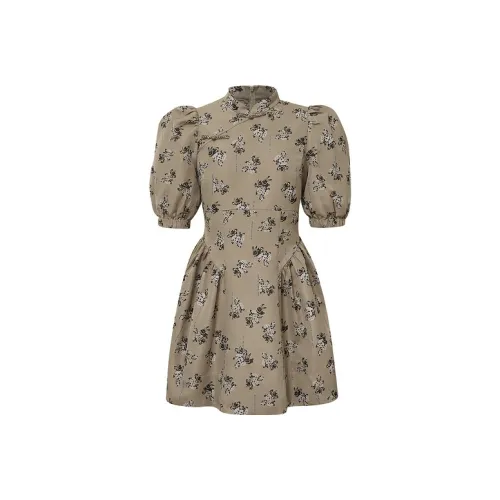 d'zzit Платье Женское Темный хаки