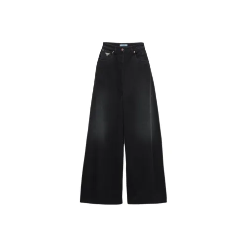 PRADA Женские джинсы черного цвета