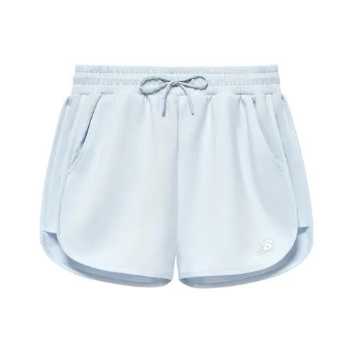 New Balance совместные повседневные шорты женские светло-синие