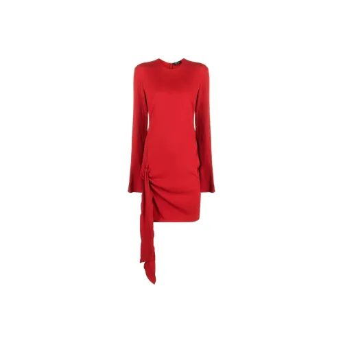 Blumarine Red Женские Длинные Платья с Рукавами