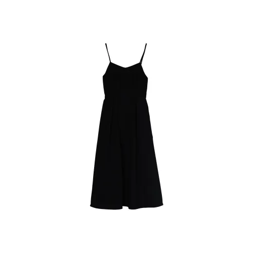 Fstudio Корейский стиль Премиум LOOK Маленький A Линия Черная Юбка с Бантом Slip Платье Женское