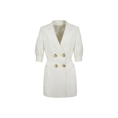 BLAZE Milano SS24 Короткий рукав Платье Женское белое