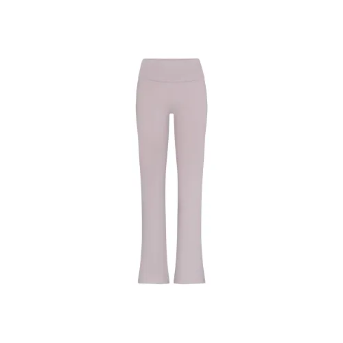 SKIMS Хлопок Джерси Foldover Брюки Повседневные брюки Женские OYSTER Устрица