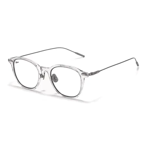 Fakeme Титан Нерегулярная форма Оправы для очков Унисекс Прозрачный