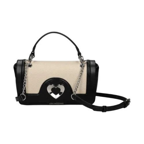 LOVE MOSCHINO Хлопок Одно плечо Сумка Стандартная Женская Черная Белая