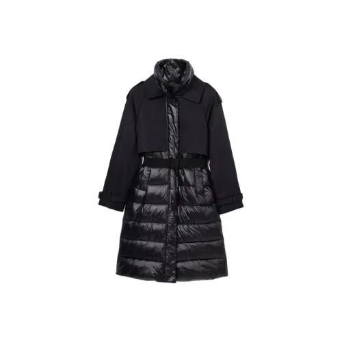 Desigual Хлопковый пуховик женский черный