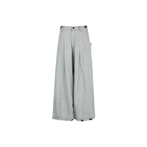 Yohji Yamamoto Светло-серые Женские Джинсы