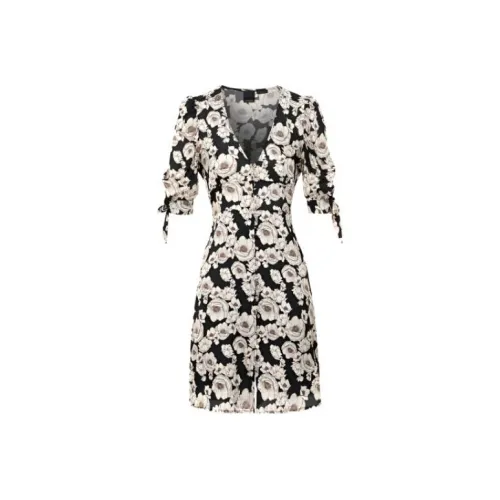 PINKO Многоцветные Женские Короткие Платья с Рукавами