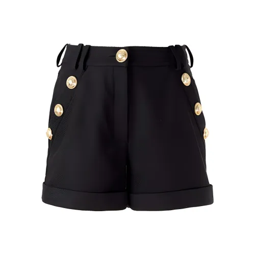 BALMAIN Черные Женские Повседневные Шорты