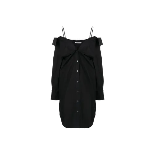 alexander wang Black Женские Длинные Рукава Платья