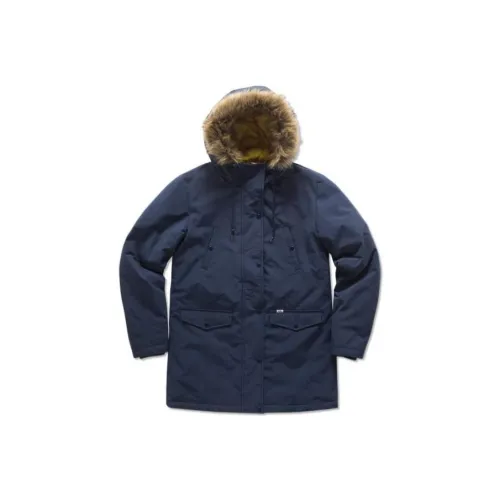 Vans Хлопковый пуховик женский синий