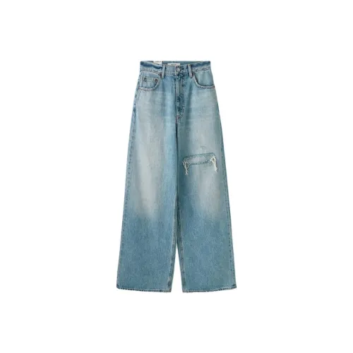 MOUSSY 111 Светло-синие Женские Джинсы