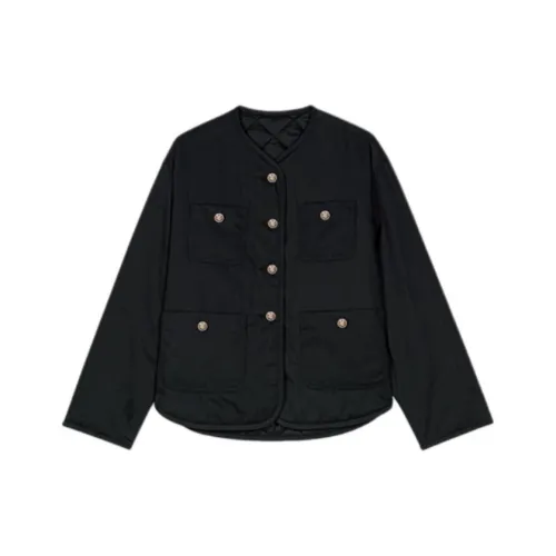 Maje Хлопковый пуховик женский черный