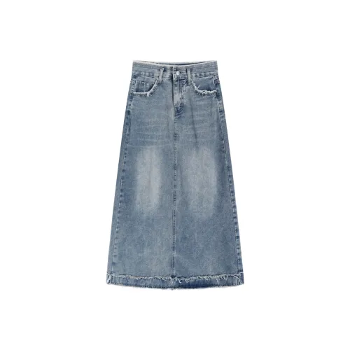Garbege Деним Длинный Юбка Женские