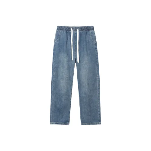 ALL NIGHT DAYS Прямой крой Брюки Джинсы Унисекс