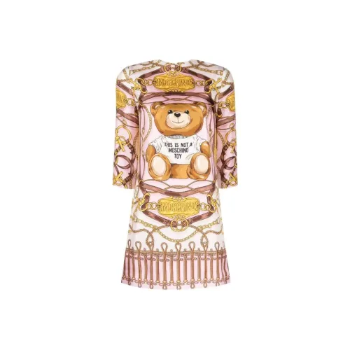 MOSCHINO Многоцветные Женские Длинные Платья с Рукавами