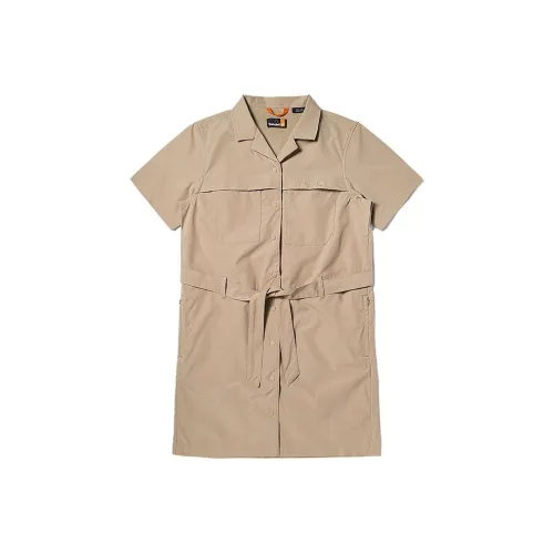 Timberland Короткий рукав Платье Женское Светлый грязь