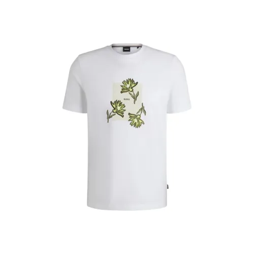 Hugo Boss Белые Мужские T-рубашки