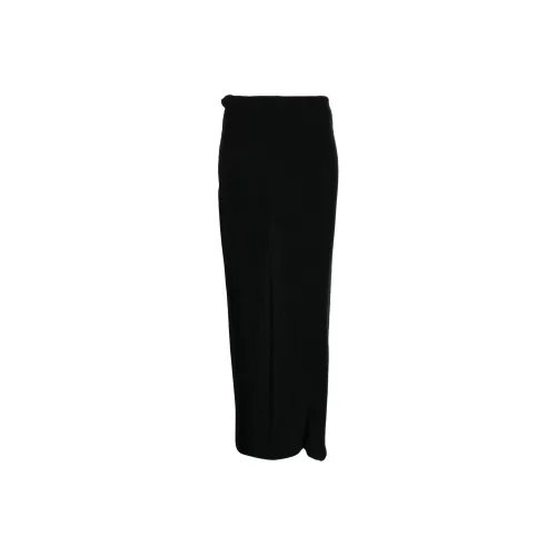 RICK OWENS Черные Женские Вязаные Длинные Юбки