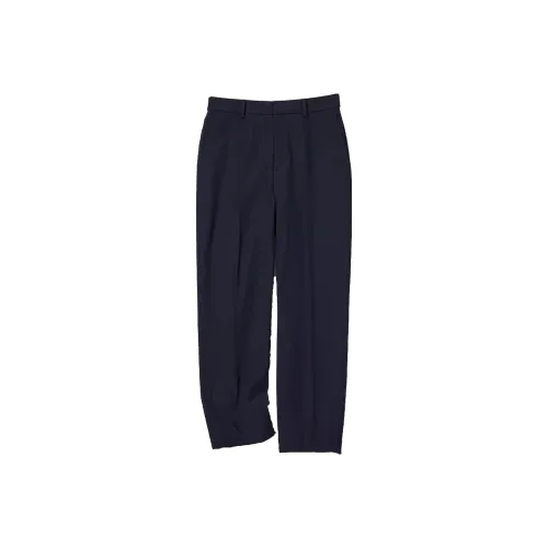 UNIQLO Темно-синие женские костюмные брюки