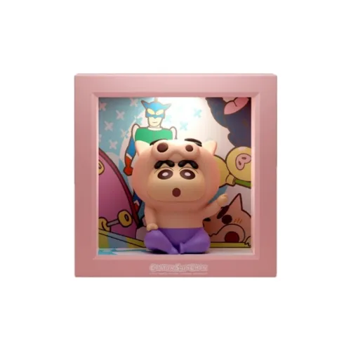 ROCK x Crayon Shinchan Фоторамка Ночник Бурибуридзаэмон Little Xin Фигурки в стиле чиби