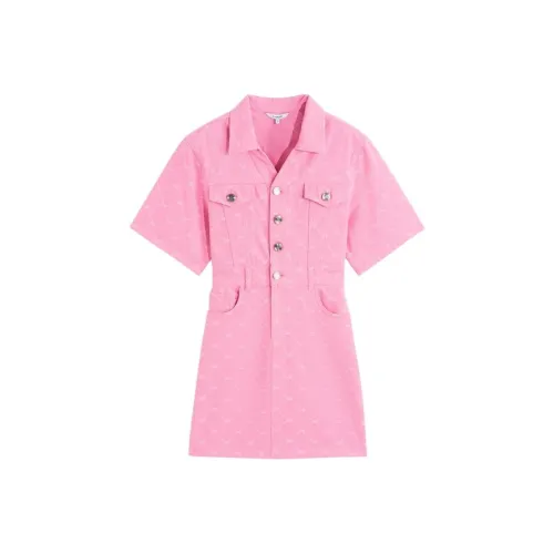 BEBE SS24 Короткий рукав Платье Женское Розовое