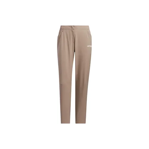Adidas Розово-коричневые Женские Вязаные Тренировочные Брюки