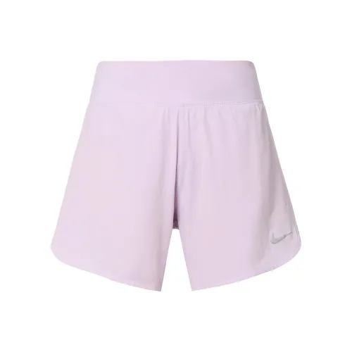 NIKE Розово-фиолетовые Женские Повседневные шорты