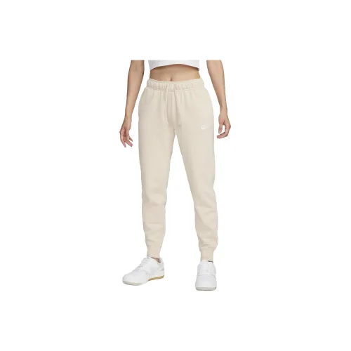 NIKE Бежевые Женские Вязаные Тренировочные Брюки