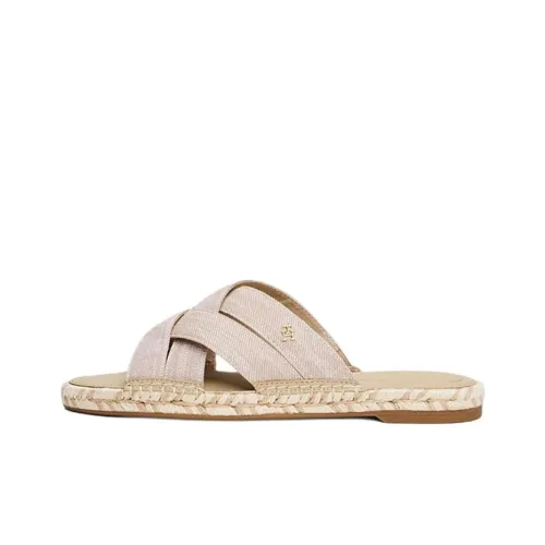 Tommy Hilfiger TH Monogram Резиновая подошва Устойчивая к истиранию Слипоны Женские Розовый