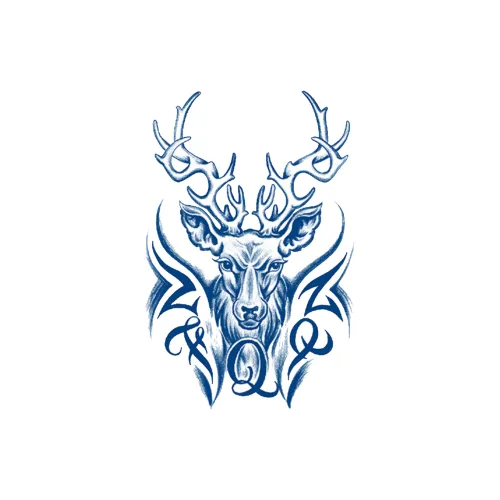 LIEJI Оленьи рога Bloom Травяной Tattoo Наклейка