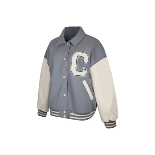 Конверс Хлопковый пуховик женский синий