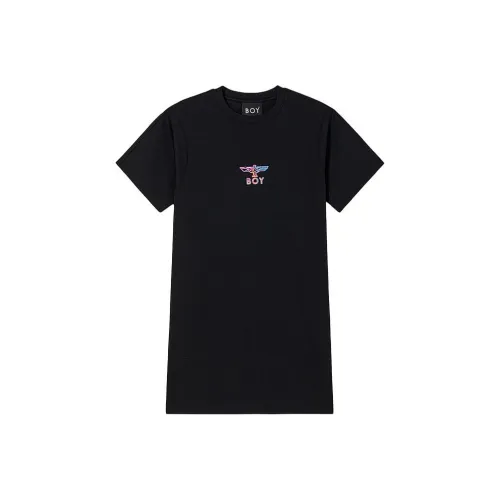 Boy London Короткий рукав Платье Женское Черное