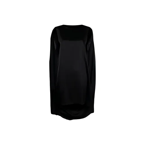 MM6 Maison Margiela Черное женское платье без рукавов