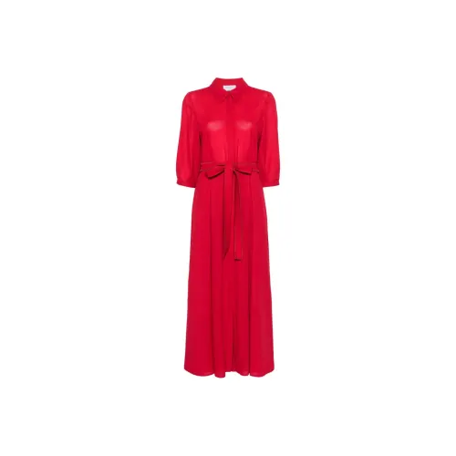 GABRIELA HEARST Red Женские Короткие Платья с Рукавами