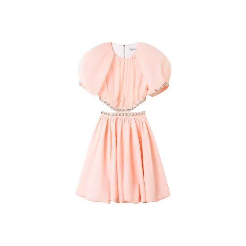 MASION WESTER FW22 Нерегулярное платье розового цвета