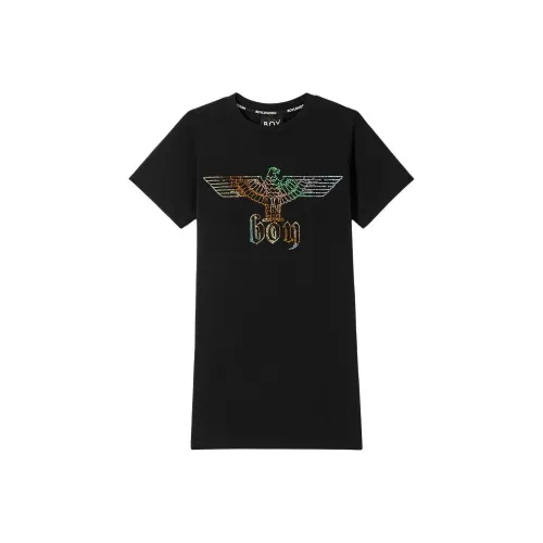 Boy London Короткий рукав Платье Женское Черное