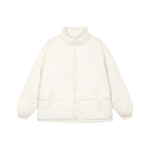 ZUOLANGGENU Пуховая куртка Унисекс Ecru