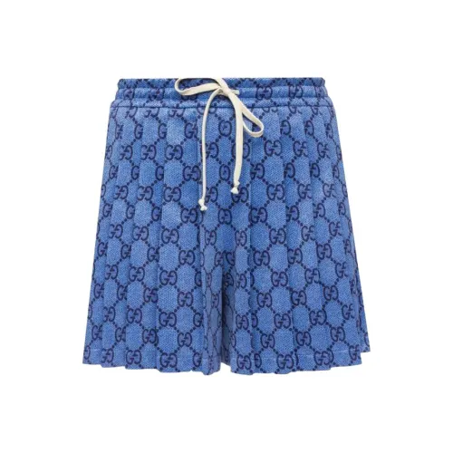 GUCCI Синие Женские Повседневные Шорты