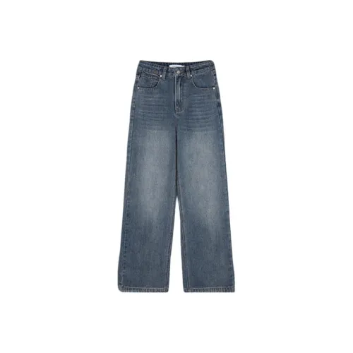 Mo Han Yi Mei Джинсы Женские Синие