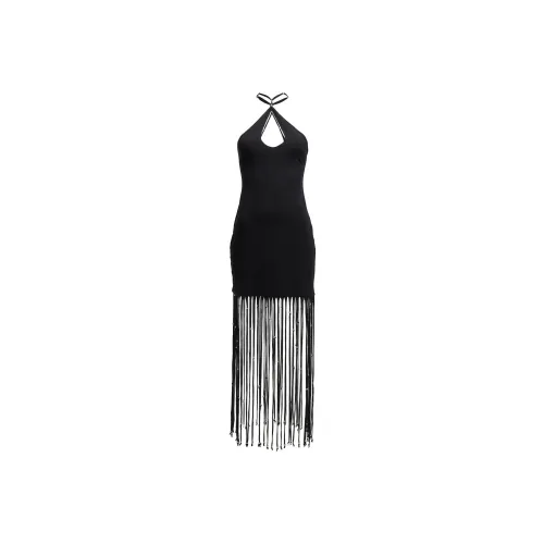 Rotate Черное Женское Платье без рукавов