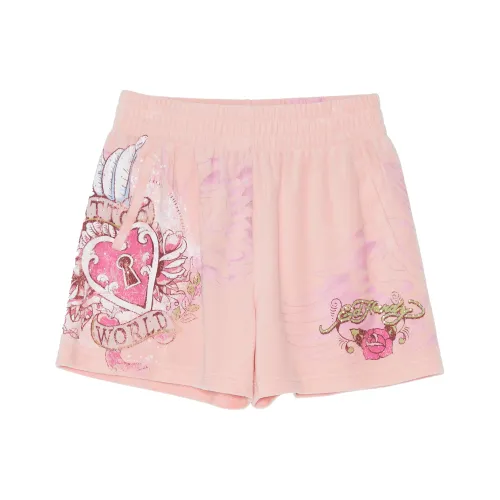 Ed Hardy Розово-вишневый E1OBW408 Женские Повседневные шорты