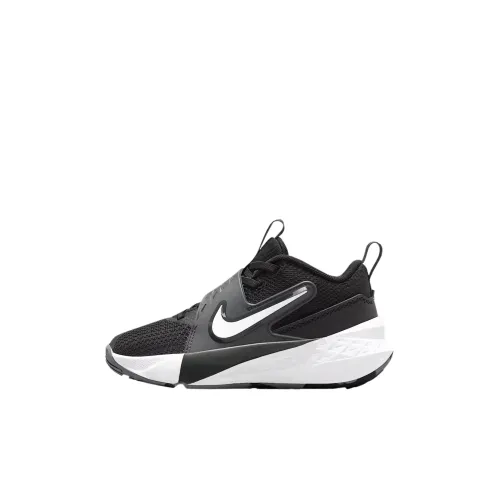 nike Team Hustle D 12 Low Топ Детские Баскетбольные Кроссовки Черный Детский Возраст 3-7 Лет