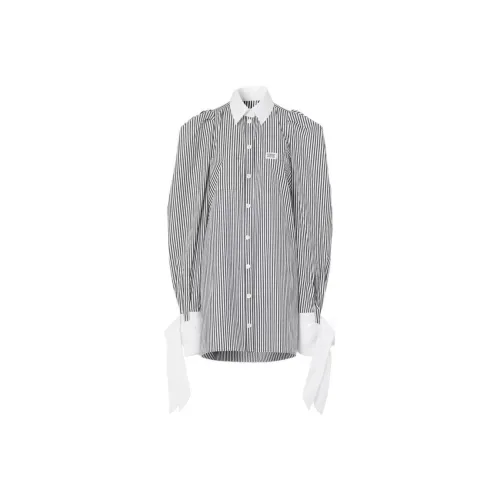 Burberry Черное Женское Длинное Платье с Рукавами