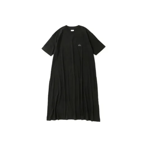 Lee Короткий рукав Платье Женское Черное