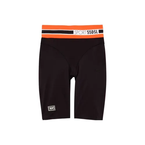 DIESEL Черные Женские Повседневные Шорты